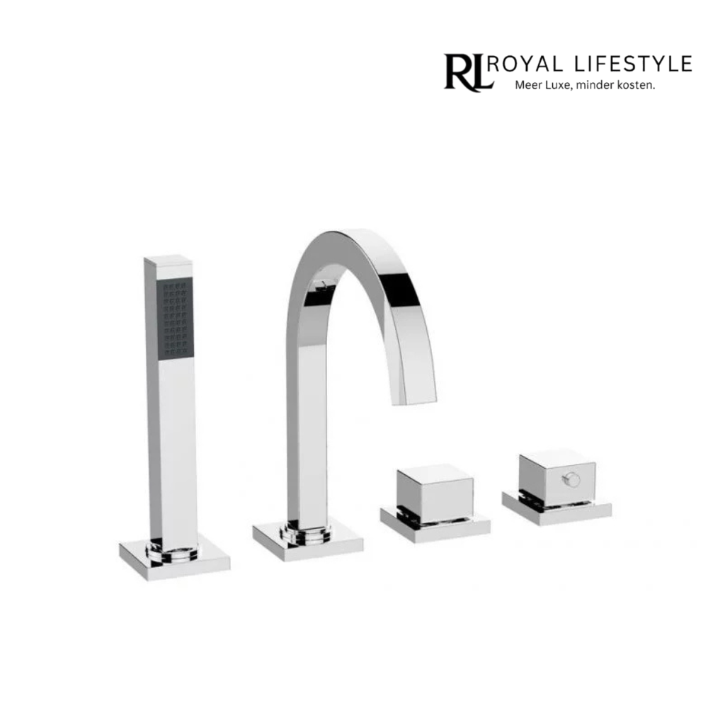 LYSKA Wiesbaden Rombo 4-Gats Badrandthermostaat Afbouwset