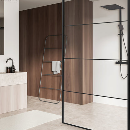 Viidako - Kimii Doucheset Opbouw Compleet – Mat Zwart – 30 cm x 30 cm regendouche