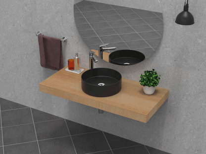 Viidako – Vesii Waskom - 40 cm ø - Mat Zwart