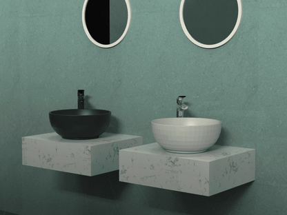 Viidako - Koriiste Waskom – 40 cm Ø - Mat (warm) Wit