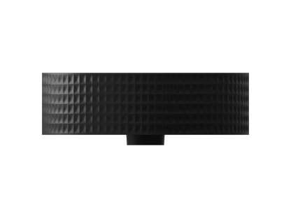 LYSKA Vesii Ronde Waskom 40 cm – Mat Zwart – Moderne Keramische Opzetwastafel